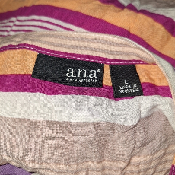 a.n.a Pink and Purple Boxy Tunic Top - Picture 6 of 7